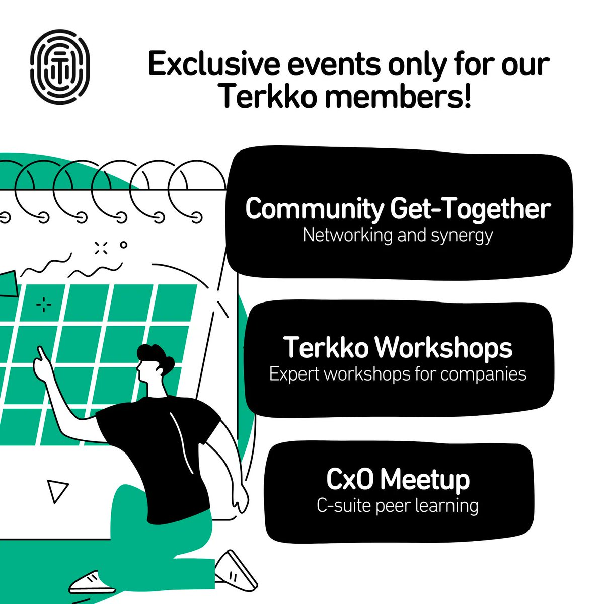 🔥Terkko Health Hub - we are more than just a startup space! 📆 Besides leasing workspaces for our company members, we also support their growth by arranging various workshops, community events, mentoring and networking opportunities. Know more at- buff.ly/3KOz3ws