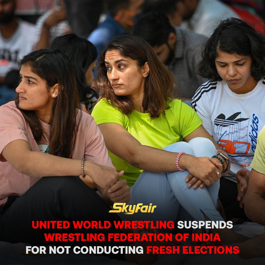 sagarsamachar24's tweet photo. #ModiHaitoMumkinHai BIG Breaking
#UnitedWrestlingFederation suspends #WrestlingFederationOfIndia for not conducting Fresh Election
Our #Wrestlers aren't participating Upcoming #WrestlingChampionship
This is 2nd time #WorldOrganization suspends India
What a shame #GovtOfIndia? https://t.co/SHyt7wdzvl