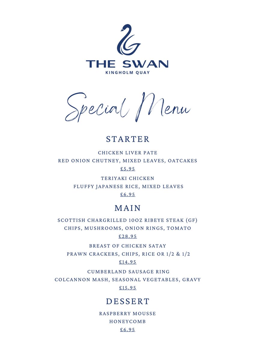 We're always asked, 'What are your specials this weekend?' and we never get them out in a reasonable fashion.

So here they are a whole two days early.

Only available while we have 'em!

#dgwgo #scotland #dglife #visitdumfriesandgalloway #visitscotland #lovedandg #dumfries