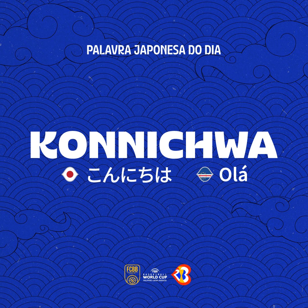 fcbbcaboverde's tweet photo. Japanese word of the day is KONNICHWA !

🇨🇻🏀🇯🇵🏆
#FIBAWorldCup #WinForCaboVerde #FCBB #CaboVerde #CaboVerdeNoMundial #UndiTenUnionTenVitoria https://t.co/GcbvniaFLr