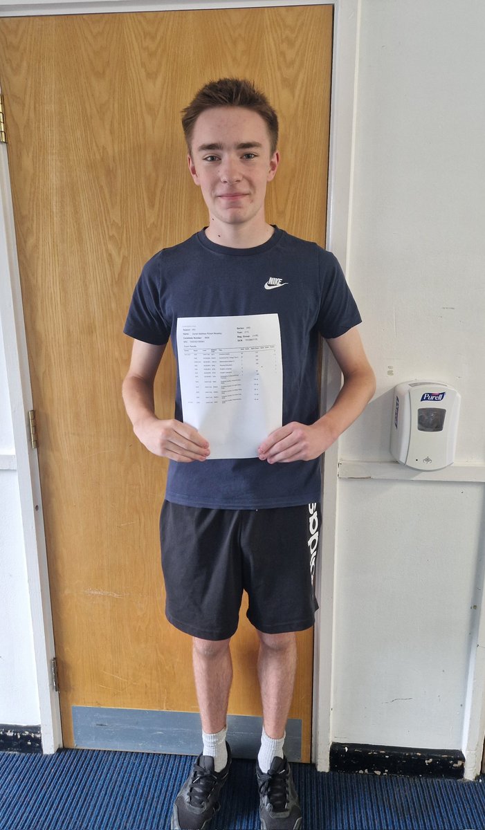 Congratulations to Daniel who achieved the grades he needed to study his chosen A Levels at King John Sixth Form 👏