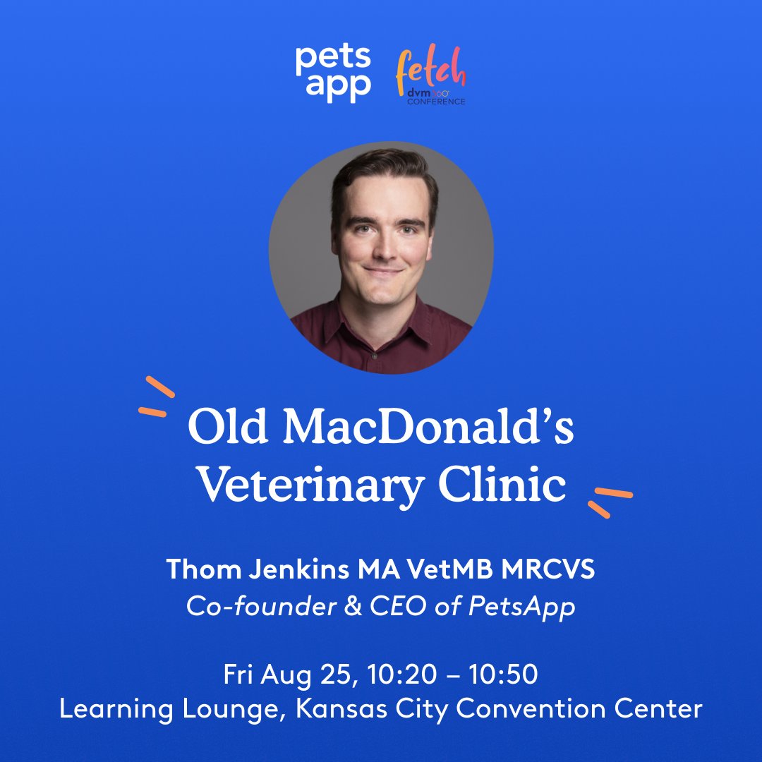 GetPetsApp's tweet image. Join us tomorrow (10.20am the learning lounge) for a guided EIEI-O approach to designing improved customer experiences. Because &quot;what if Old MacDonald had a veterinary clinic instead?!&quot; Use Thom’s repeatable framework to consistently improve your own customer corridor. #FetchKC