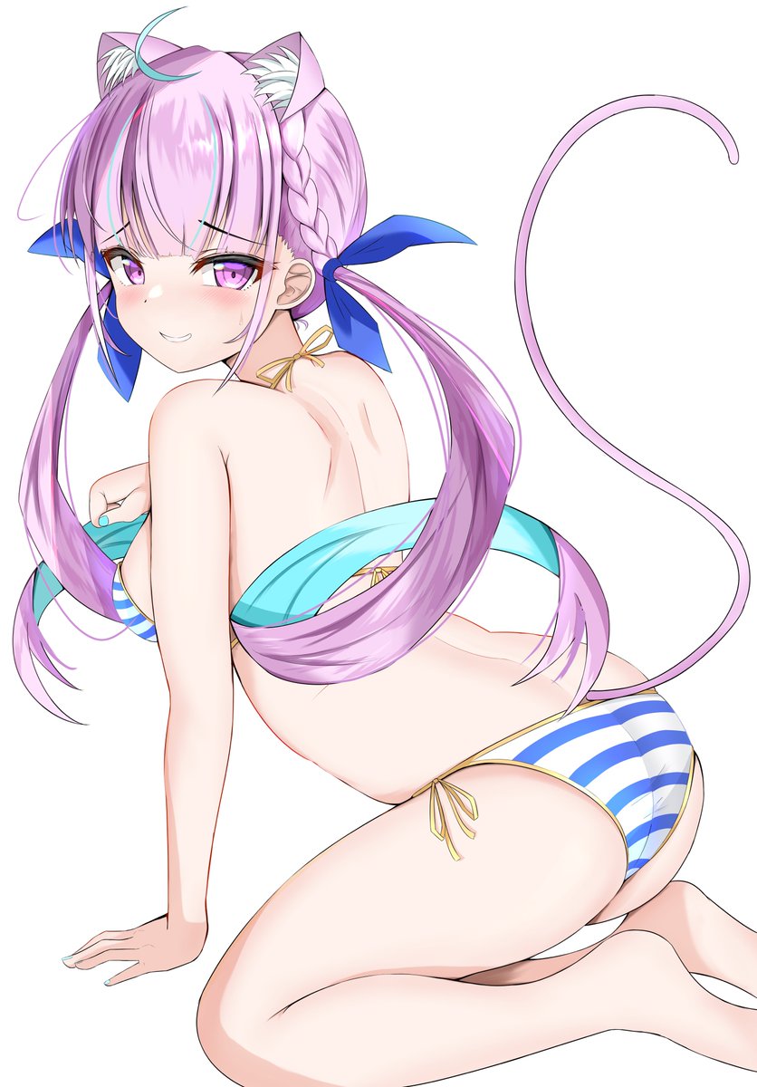 湊あくあ 「先日の水着あくたんのイラスト レイヤー効果無し透過png((꜆˙꒳˙)꜆ 非営利」|まさはる⚓️超社畜なう((꜆꜄ ˙꒳˙)꜆꜄꜆のイラスト