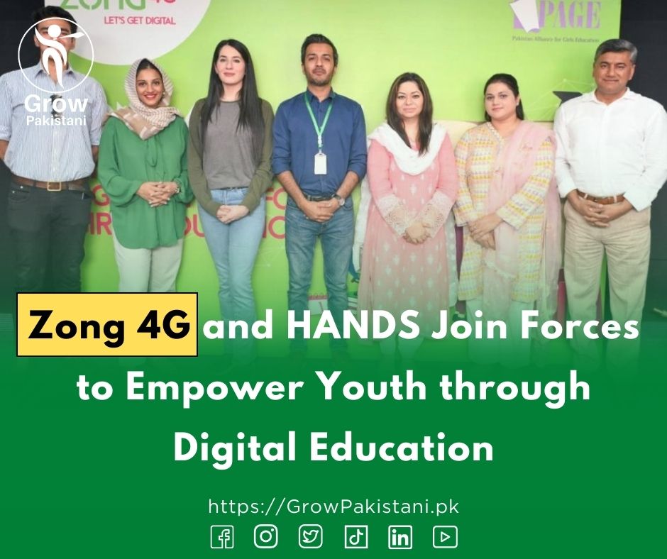GrowPakistani's tweet image. 🚀📚 Zong 4G Collaborates with HANDS to Ignite Youth Empowerment through Digital Education! 🤝🌐
#YouthEmpowerment #DigitalLearningJourney #Zong4GandHANDS #BuildingFutureLeaders 🚀📚🤝
