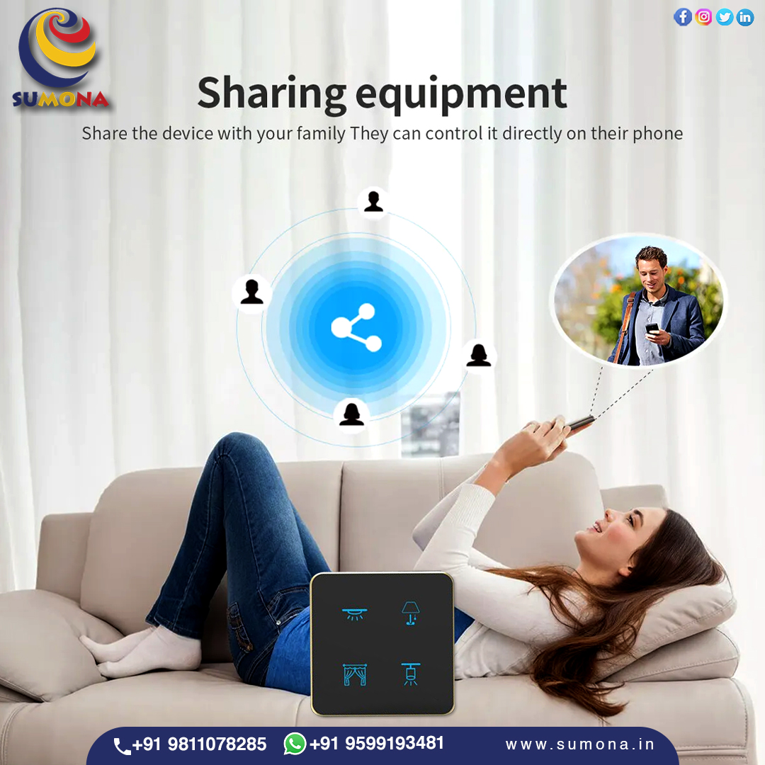 Create a smart home together with your family for smart home control.

#smartswitches #smarttouchswitches #mobilecontrol #timingfunction #voicecontrol #touchsensitive #easyinstall #conventional #sumona #appcontrol #upgradehome #smarthome #smartproduct #smartdevice #touchswitch