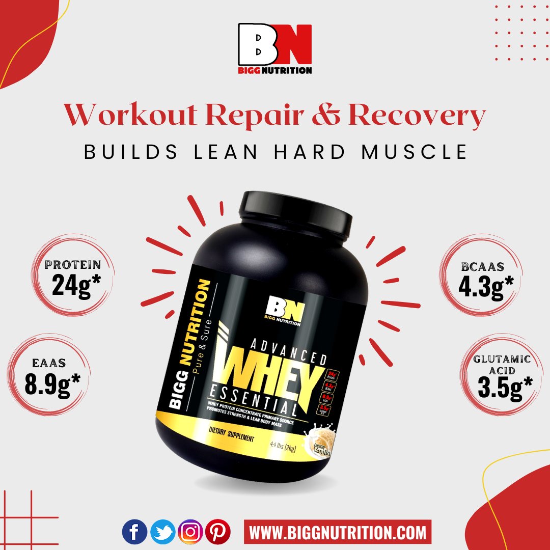 bigg_nutrition's tweet photo. Bigg Nutrition Advanced Whey Essential🥰💪
💯High-Quality Whey Protein Isolate
Workout Repair & Recovery
Builds Lean Hard Muscle
Bigg Nutrition That's #ResultsMatter💪
Join Us For The Best Results🥰
📞+91 92122 06676
https://t.co/wNZxoFRNae
#wheyprotein #wheyproteinisolate https://t.co/FQLqK7eYDT