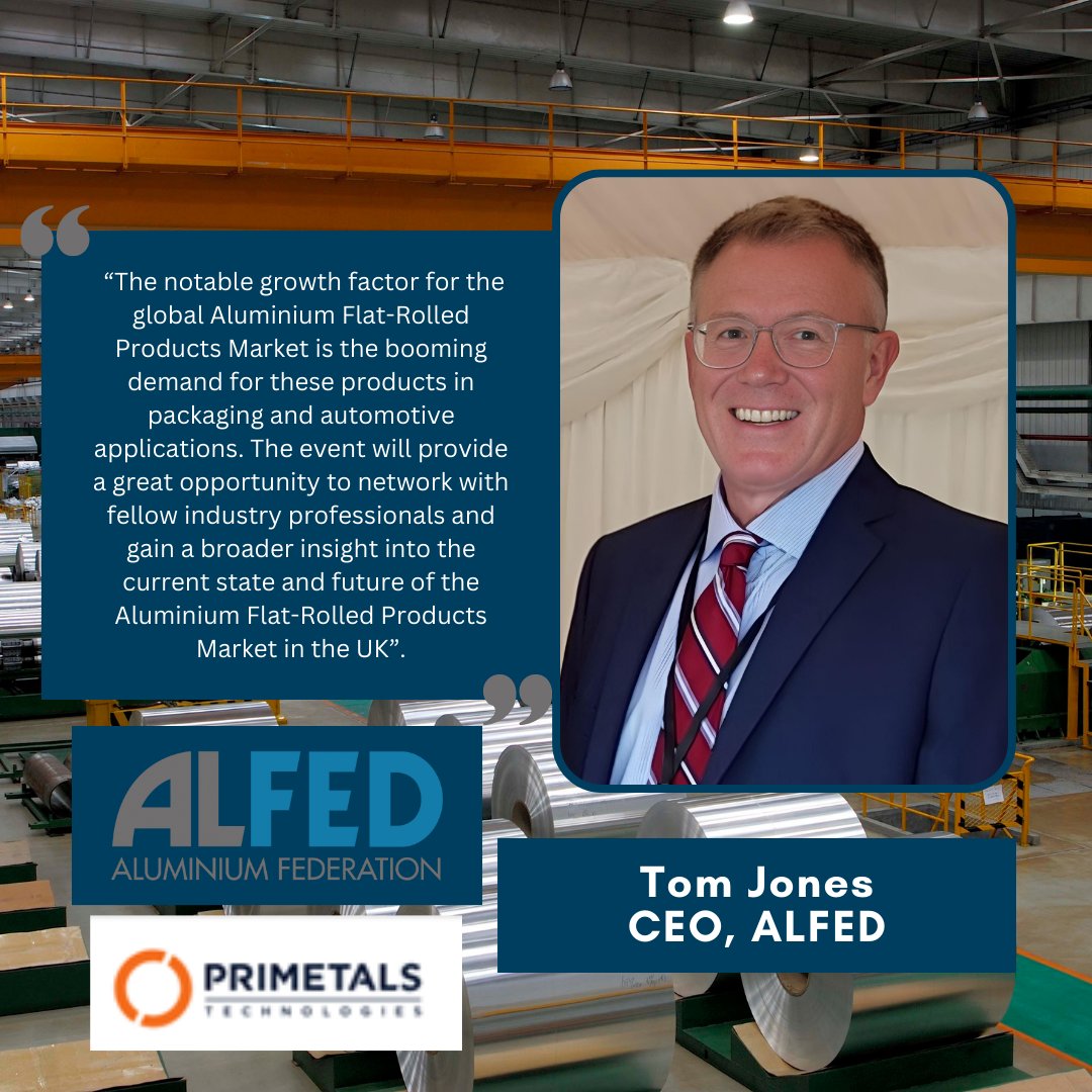 alfedaluminium's tweet photo. What does #ALFED CEO, Tom Jones say about the upcoming Supporting a UK Circular Economy event at @primetals Technologies UK?
Take a look👇
Want to register? Limited places remain for WEDNESDAY's event👉https://t.co/CIUMmyJwyh
#RollingAluminium #Aluminium #HotRolling #ColdRolling https://t.co/mE53ersBsI