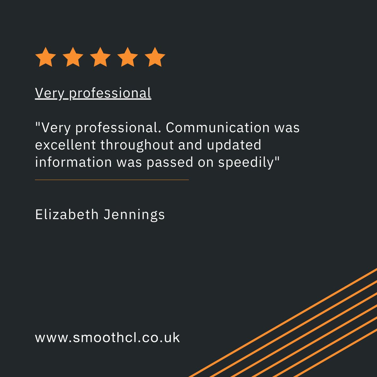 ⭐⭐⭐⭐⭐

"Very professional. Communication was excellent throughout and updated information was passed on speedily"
———————————
Elizabeth Jennings

———————————
#legaladvice #advice #business #legal #law #help #helpingothers #lawyer #lawyerlife #testimonial