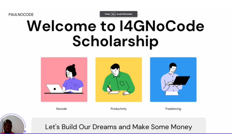inimfon_frank's tweet photo. I had begun this Scholarship about 3 days ago and here are a few Activities I carried out, that you'd love to see.
#I4GNocode #NoCode https://t.co/NbIeMzy7Z8