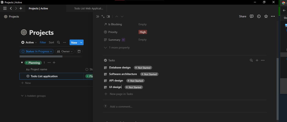 Yes a todo app for starters will do. I am working on notion to manage this project. Lets go !!!