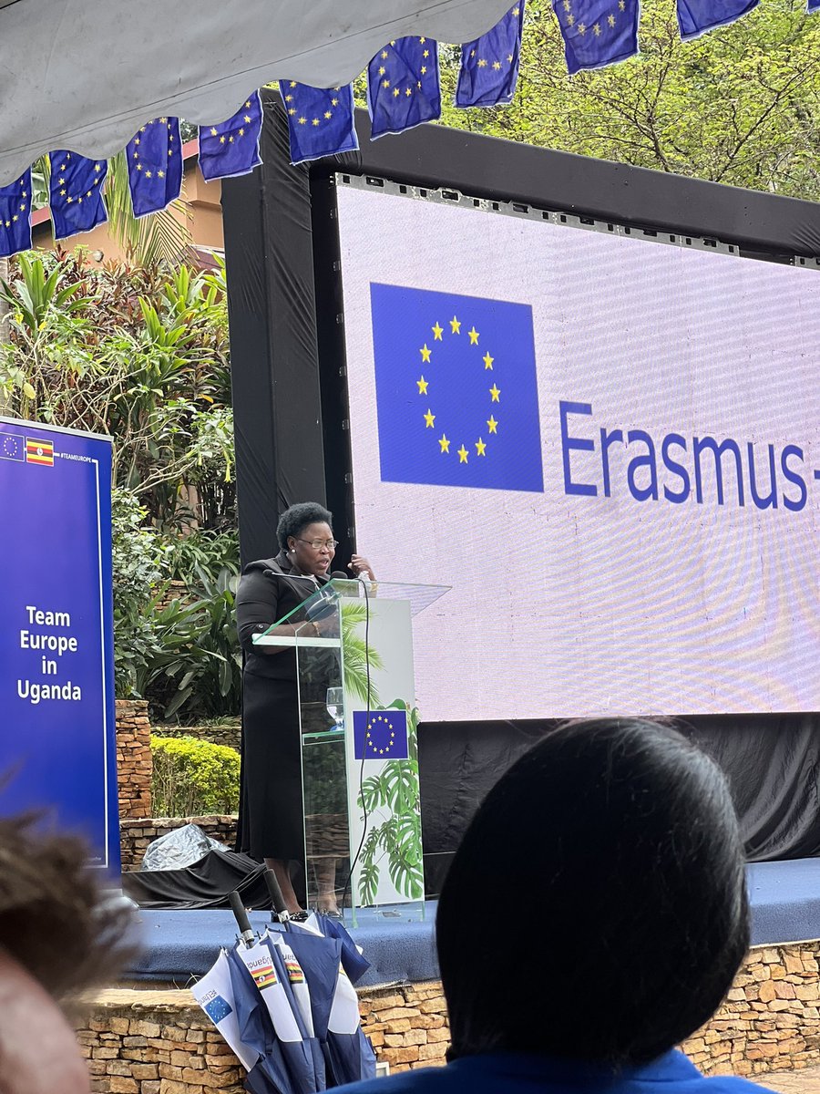 'It's not a simple joke or a walkover, we are demanding a lot of hard work, discipline and focus because you'll be carrying the flag of our country.' ~ State Minister for Primary Education, Dr. Joyce Moriko Kaducu

#Erasmus23 || @EUinUG 
#EUAndUganda