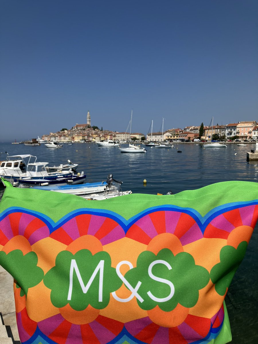 @YinkaIlori_ just to let you know that your @marksandspencer bag is hearing the dream in @Rovinj_official all this week!!