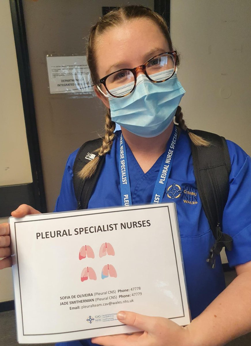 Our Clinical Nurse Specialist Jade spreading the word around the hospital! 🫁📞