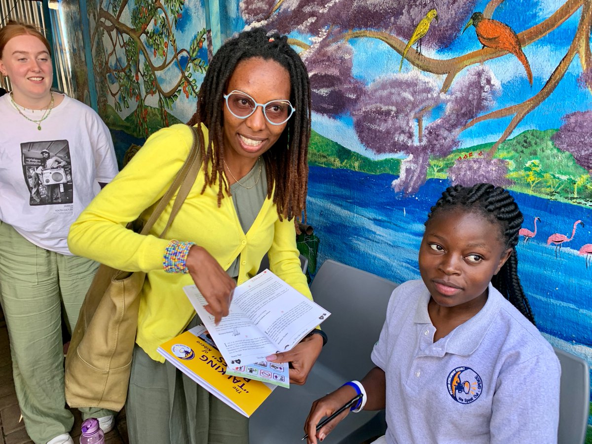 We also hosted a book signing for the insightful work 'The Power Of Love,' which voices the viewpoints of young girls living in Kibera on a daily basis, which was signed by @MarshallKk35070, one of the girls who penned one of the poems. 
#Thepoweroflove