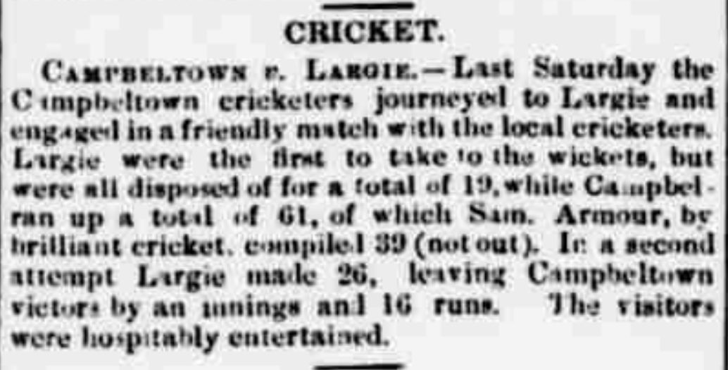 ScottyCricket's tweet image. #Season1892 #Campbelltown v #Largie - Cricket match 
@argyllandbute @ArgyllHeritage