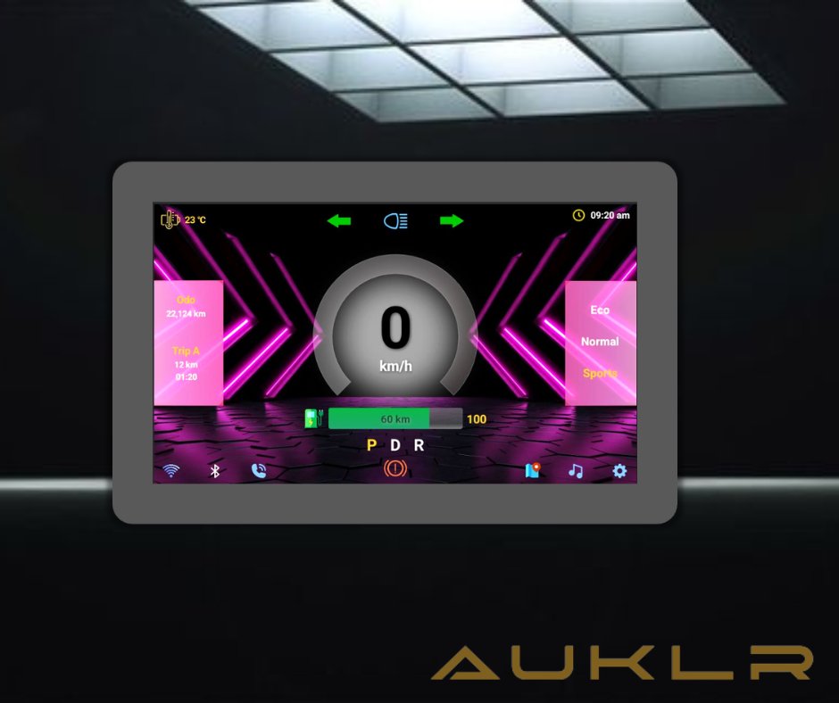 AUKLRTechnolog1's tweet photo. Ready for your next ride?
AUKLR Technologies - Android Digital Instrument Cluster for Electric Vehicles.
#auklr #cluster #electric #vehicles #speedometer #music #btcalling #maps #wifi #features #digital #technology #automotive #electricvehiclesarethefuture #innovations #android https://t.co/qOg5RFeJYE