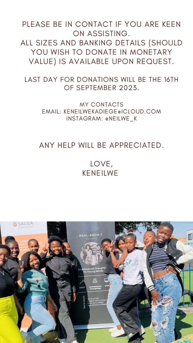 teematjeke's tweet photo. It takes village to raise a child. Your contribution is appreciated ๐๐พ
Thank you for making a difference in our lives ๐๐พ. #JehovaJirahOrphanageCentre #MakingGivingAttractive #Philanthropist #DoGoodEveryDay #BeKindToOneAnother #Soshanguve #SouthAfrica ๐ฟ๐ฆ#RunningSince2003 https://t.co/VDL2rBt31X