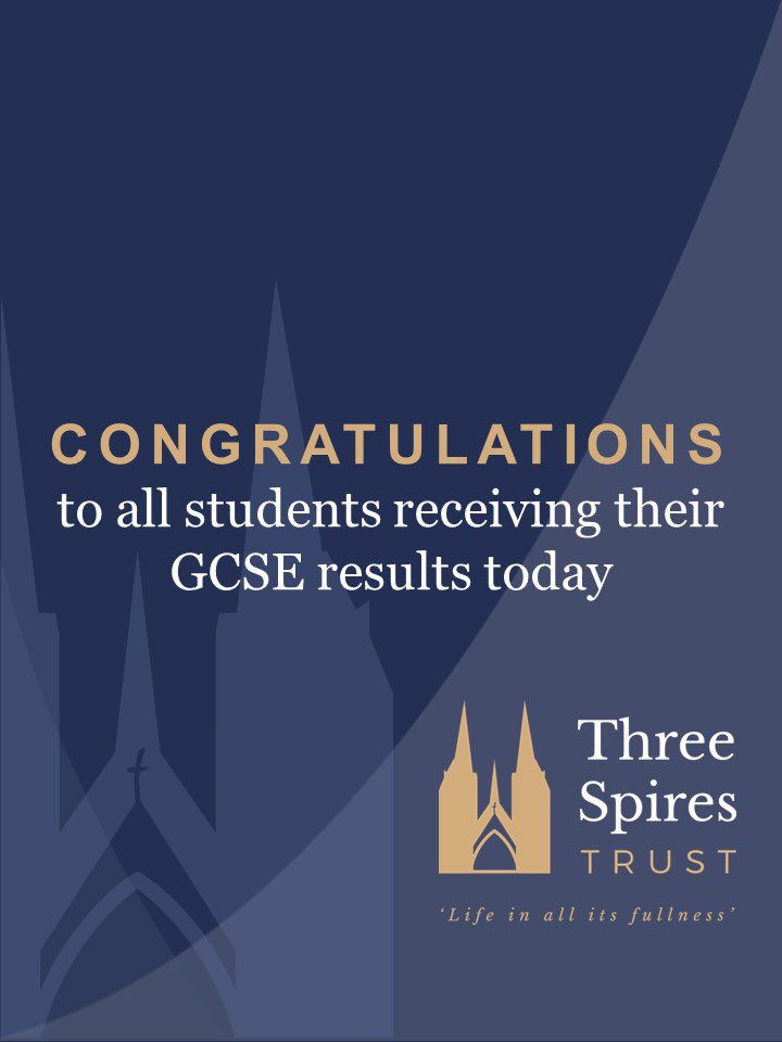 Well done to each and every student collecting their GCSE results today @KingsCEAcademy, @SPetersAcademy and @StRegisWlv. 

Great to see so many students remaining with us and embarking on pathways at our sixth forms across @3spirestrust!