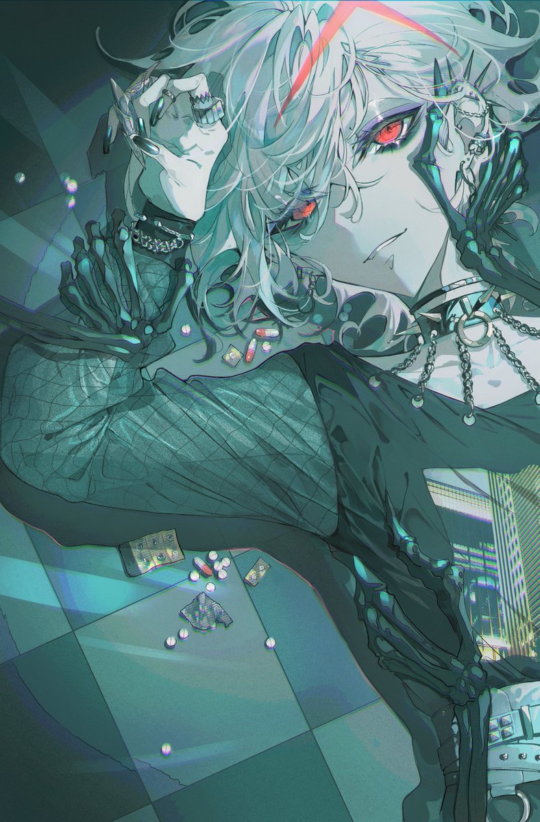 「2021年9月←       →2023年8月 2年前の絵のリメイクでした!成長」|村カルキ/商業画集＆個展＆新作技法書発売👹🌙🍙🎋🍘🍵のイラスト