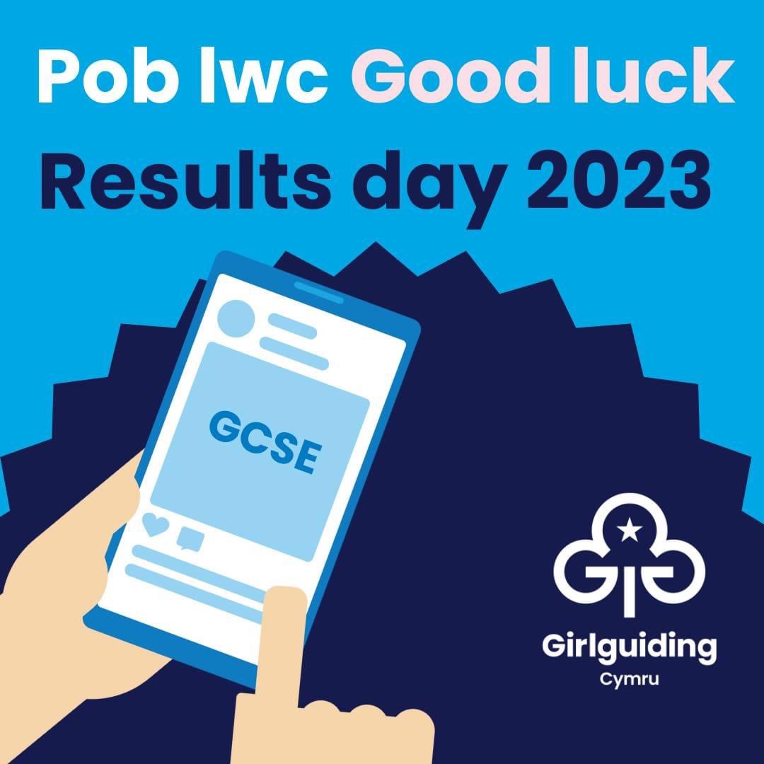 GuidingCymru's tweet photo. 🤞Today is GCSE and BTEC exam results day for many of our girls and volunteers. We wish you all the best of luck today.

Whatever route today takes you, just know that you can do anything and we are very proud of you all.

#PobLwc #ExamResults2023 #GoodLuck #GCSE #gcseresultsday https://t.co/7k2BoKxvfX