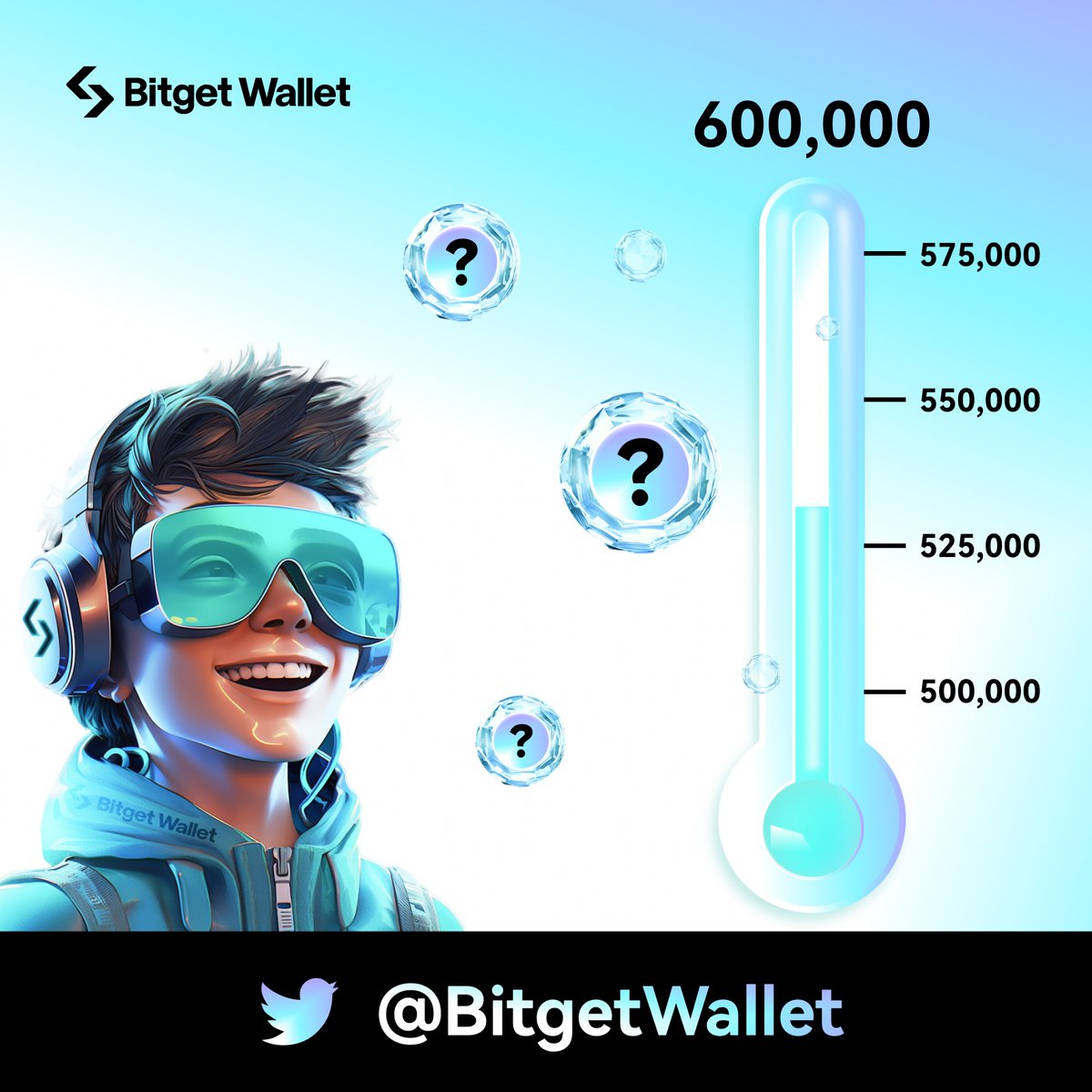BitgetWallet's tweet photo. 🩵 Bitget Wallet's #BGWto600K is coming real soon!

🏆 We'll be rewarding the community starting from the 550,000 follower milestone! Subsequent rewards will be at 575,000 &amp; 600,000 💪
👀 Don't worry we have more #giveaways in between to get us there as well!

🗣️ Spread the word https://t.co/QONhrOOyQO