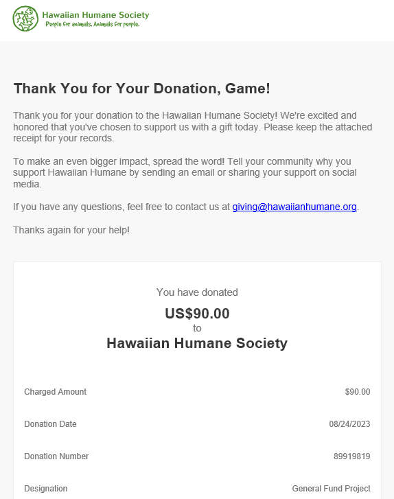 GameMistress's tweet photo. WE DID IT AGAIN! 
Thank you to my wonderful community that supported me during my barbie subathon! 20 % of my earnings went directly to the @hawaiianhumane 

Animals have a very special place in my heart! the more we help the better. 

Onto the next cause! https://t.co/B5xVulCfgE