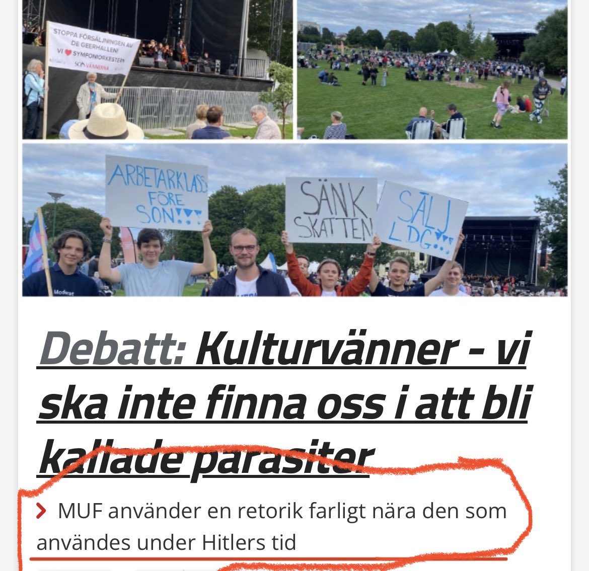 ConnmanOlle's tweet photo. Kultureliten strikes again! https://t.co/DGaOr3Huop