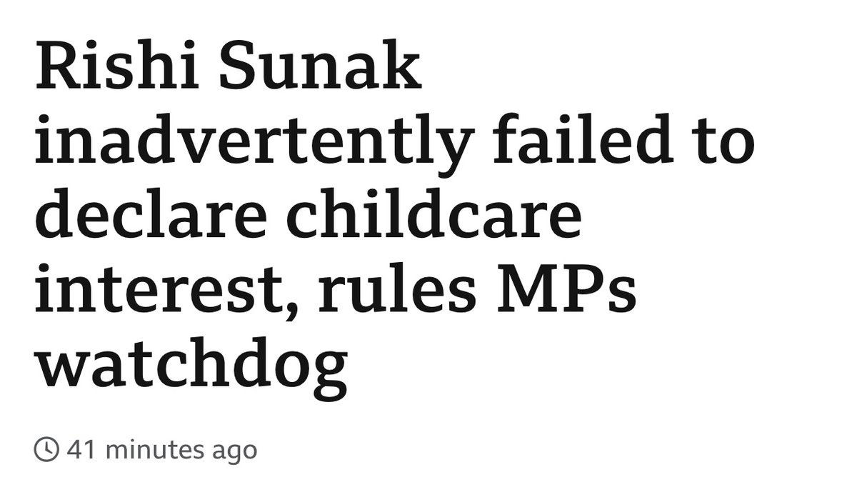 He also ‘inadvertently’ failed to disclose giving £50m to his father-in-law as Chancellor. Inadvertently failed to disclose his ownership of Moderna when he gave them the Covid vaccine contract. Let‘s take him to court and see if the PUBLIC think it is inadvertent.