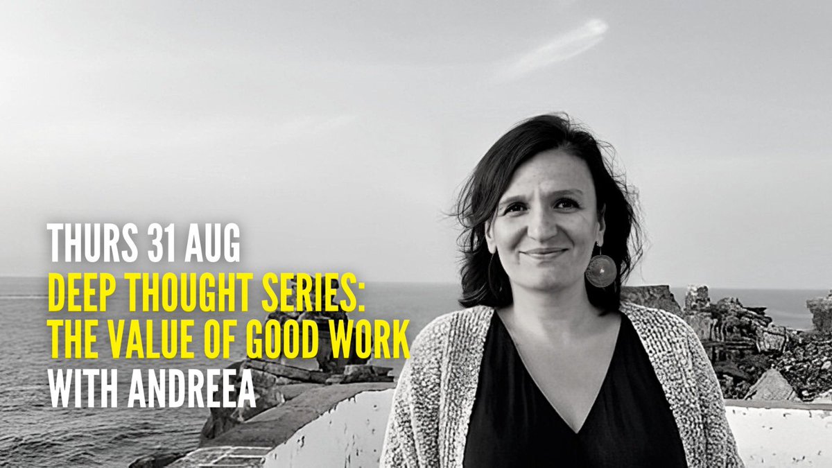 Ahead of this event on Thursday, we’ve been thinking about good work… Why do you work? How does your work make you feel? Who benefits from your work? Join us at @FullCircleIdeas to discuss these and more! Get your ticket now 👇 fullcircle.eu/event-5367550