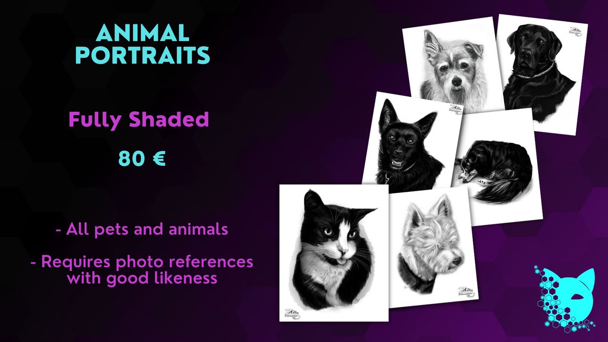 ZyborgKitten's tweet photo. I am open for #Commissions 💜
Please check out my different styles and prices below, as well as more examples in the comments.  
You can read and see more at https://t.co/zBpxd1HM7o 

Feel free to PM me your questions.  

#commissionsopen #ocdesign #ttrpgart #CommissionSheet #art https://t.co/RPqSLQMr3k