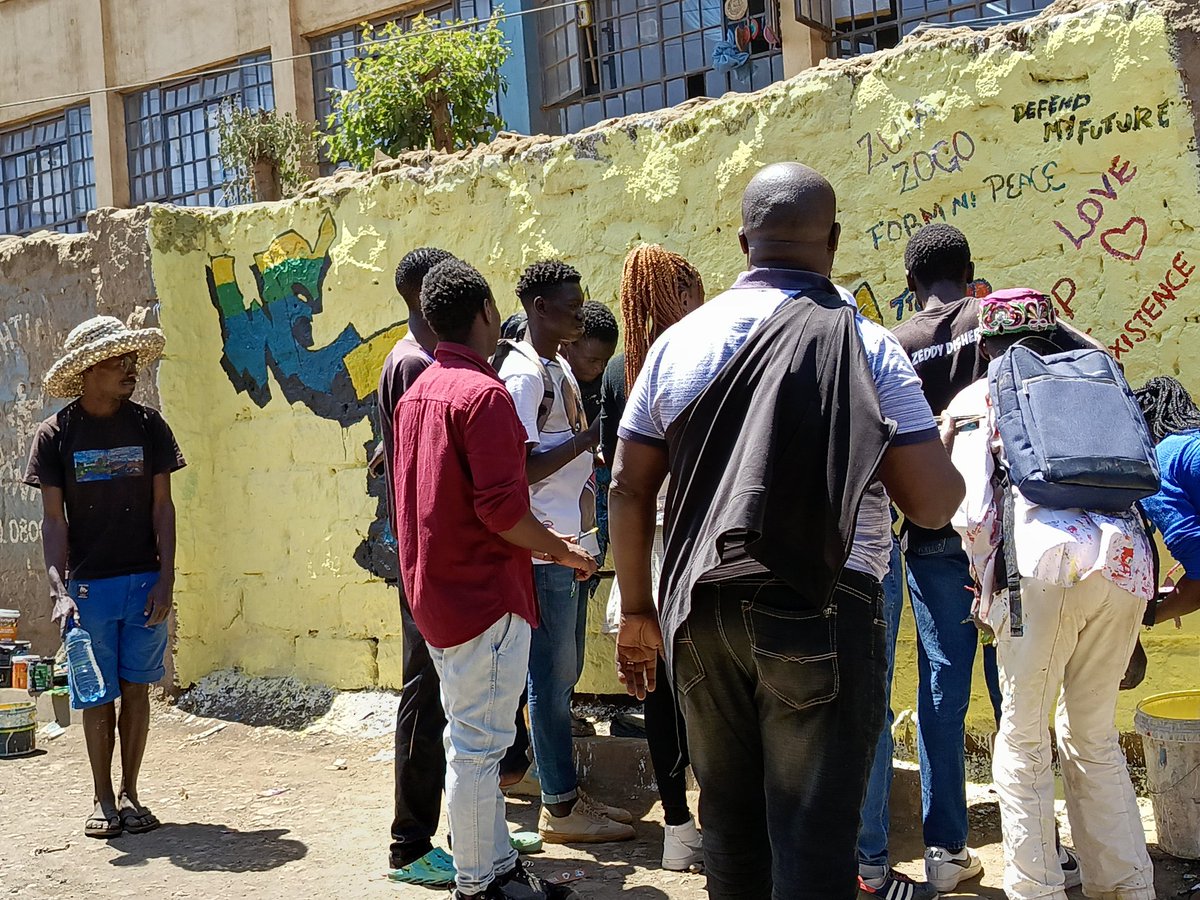 MiritiEdna's tweet photo. @CGW_Kenya advocating for safe spaces for peace messaging. 
Youth take lead on championing for peace and violent extremism 
#DefendMyFuture
#TabasamuMtaani
@tendasasa @KevinOsidoEsq 
@kijijiyeetu https://t.co/jaNw4i9Ww1