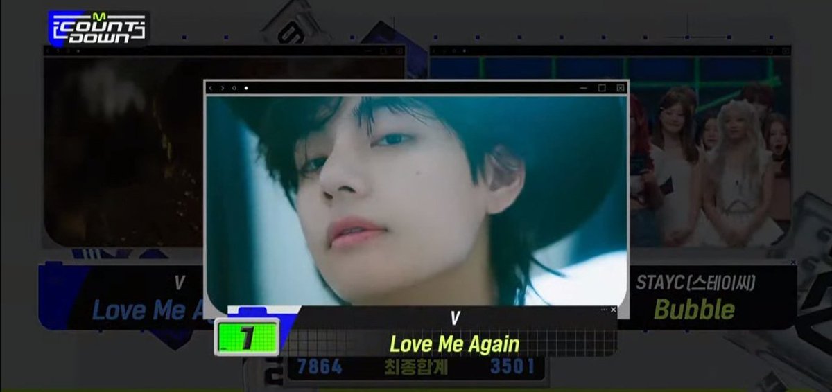 BTSVChartData's tweet photo. Love Me Again earned its First win on this week’s Mcountdown!

#LoveMeAgain1stWin https://t.co/fBIS5pLwZB