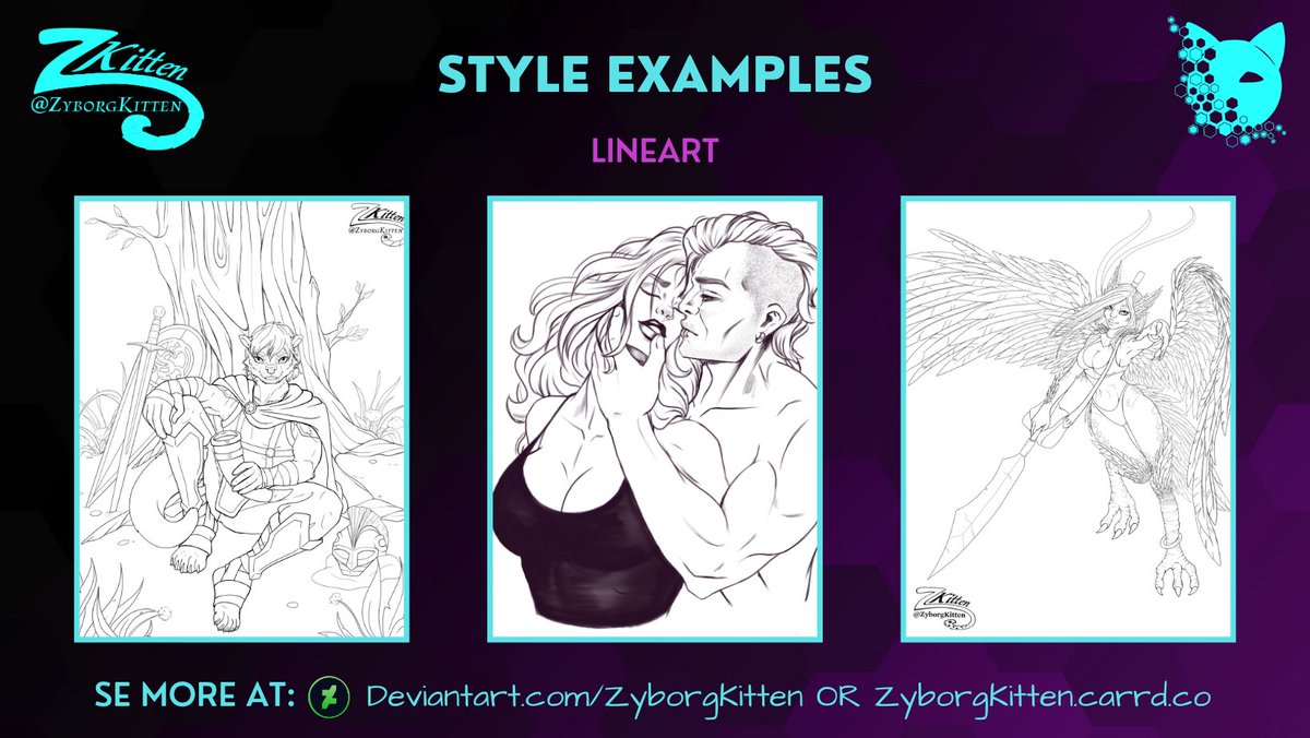 ZyborgKitten's tweet photo. Styles Examples. See more at my deviantart or at https://t.co/07DnQ161MI https://t.co/TDrqbqLtbk