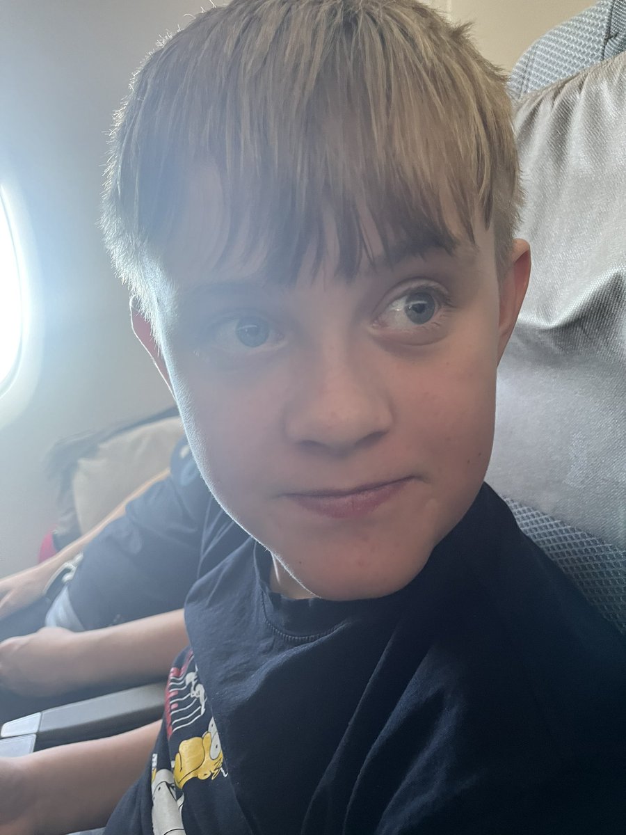 This boy is hardcore.  24 hours ago got on a plane in Adelaide and he hasn’t had one wink of sleep and is fresh as a daisy!  4 hours left till we get to Heathrow.  Love this boy so much ❤️