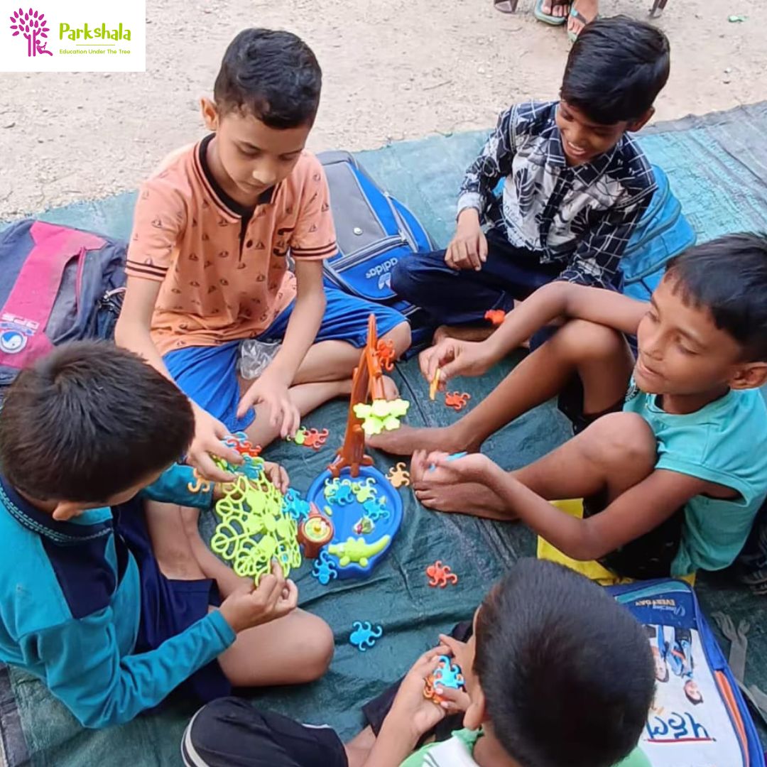 At Parkshala, we believe in the magic of play, where our kids engage in puzzle games once a week! 
.

.
#parkshala #ngo #noida #noidagram #childrenofngo #ngosofindia #playandlearn #childevelopment #childrenactivity #learningisfun #childplay #puzzlegame #delhingo #ngosofinstagram