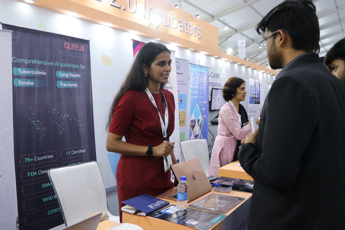 qure_ai's tweet photo. @qure_ai was part of the @MSH_MeitY G20-DIA #India #MegaSummit at #Bengaluru. We also had the opportunity to showcase our solutions to Hon' Ministers - @AshwiniVaishnaw &amp; @Rajeev_GoI who visited us at the @CCAMP_Bangalore booth.
@RonikaSG
To know more: https://t.co/I9sag1LTIs https://t.co/3RWdGDzljG