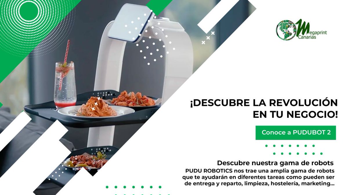 No es la rebelión de las máquinas…🚀¡es la REVOLUCIÓN!

✅Fáciles de implantar. Sencillos de utilizar. Te ahorran tiempo y esfuerzo en las tareas arduas y repetitivas del negocio.

¡Conoce los 🤖 robots colaborativos de <a href="/PuduRobotics/">Pudu Robotics</a> y cámbialo todo!

➡️canariasrobotics.es