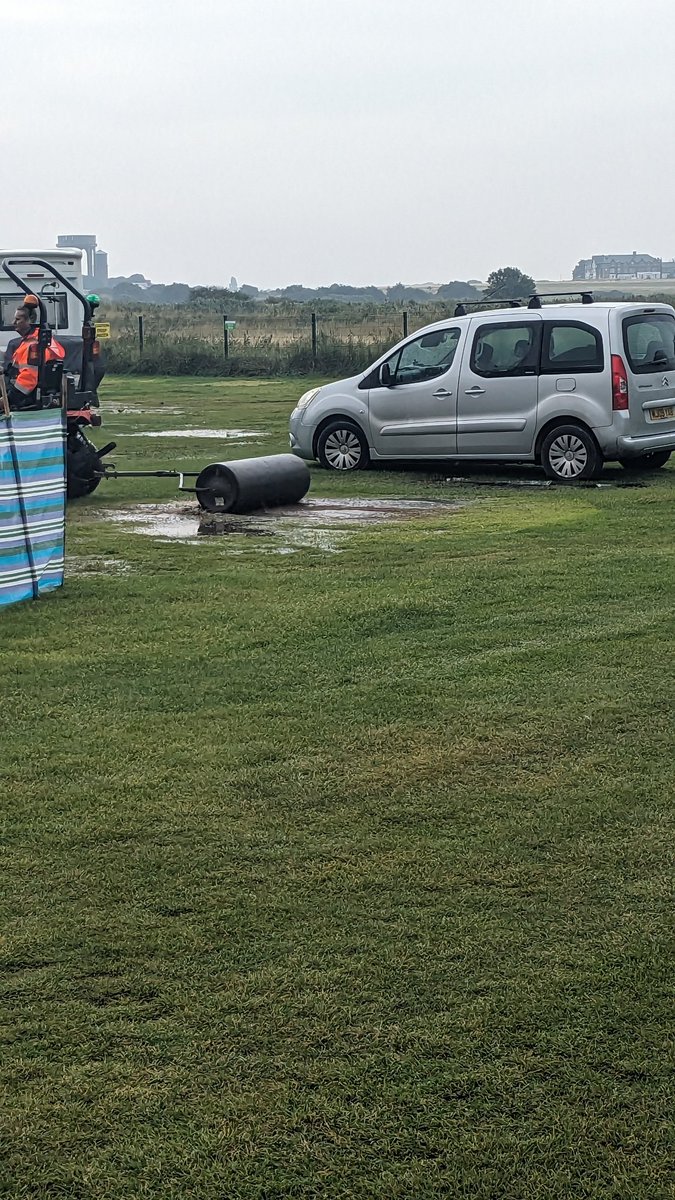 AndySpetch's tweet image. Thought I had seen it all! &quot;Let&apos;s roll the ground to get rid of standing water&quot;!