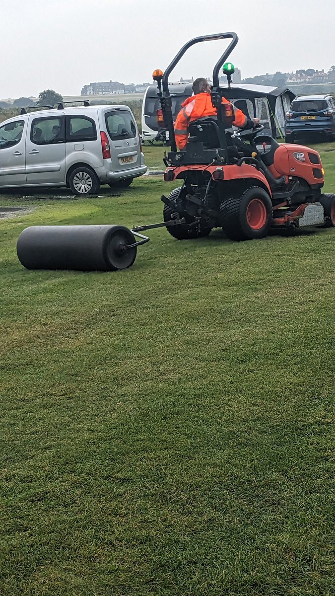 AndySpetch's tweet image. Thought I had seen it all! &quot;Let&apos;s roll the ground to get rid of standing water&quot;!