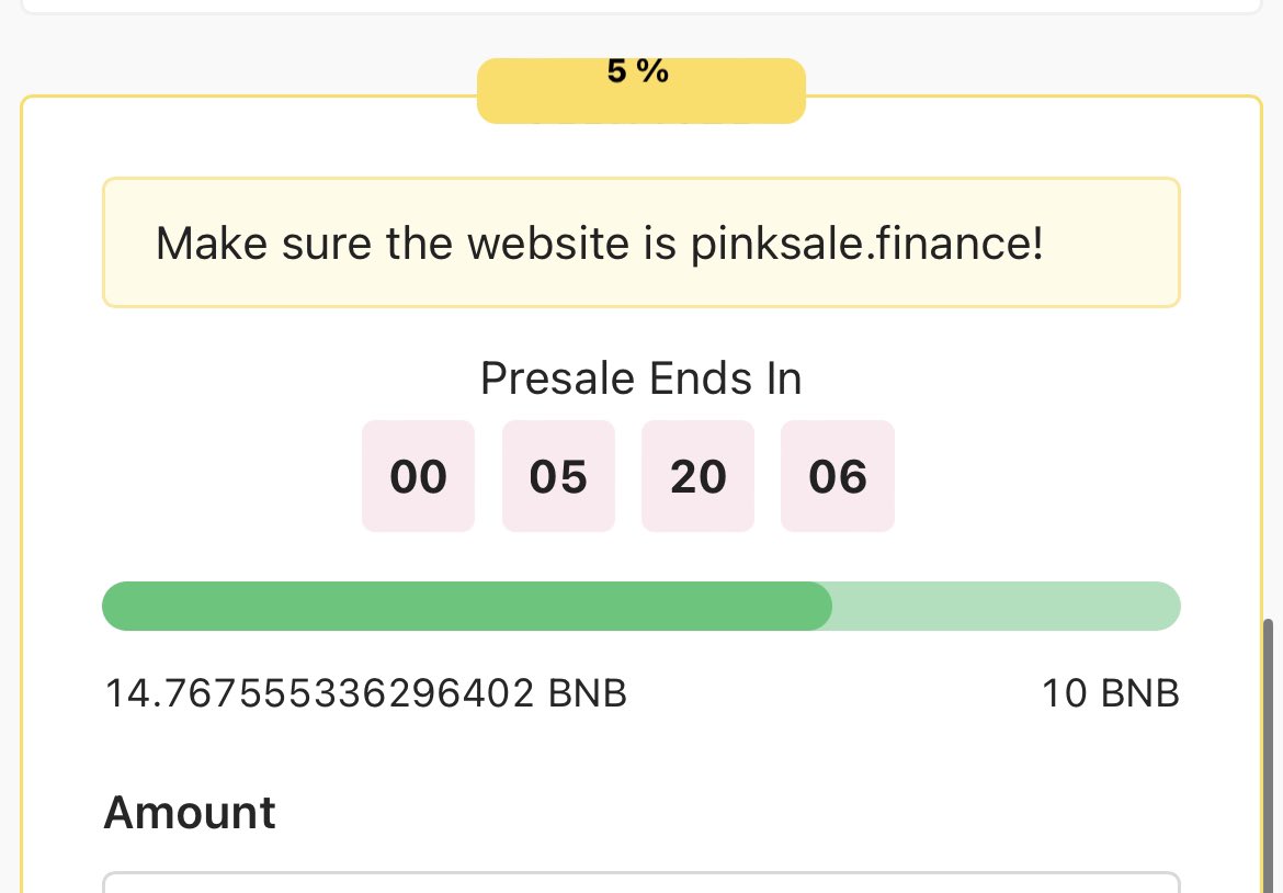 In 5 hours they will climb on Pancake Swap, you will never see the price lower again🚀🐸💪🟪

buy now hurry👉 pinksale.finance/launchpad/0xbb…

#APE #HODL #okx  #BLOCKCHAIN #crypto #uniswap $QNT #GEM #CRYPTONEWS #DYOR $BTC #ltc #babydoge #BTC  $PSYOP $BITBOY #PEPE #USDT #alts #BAYC $SNEK