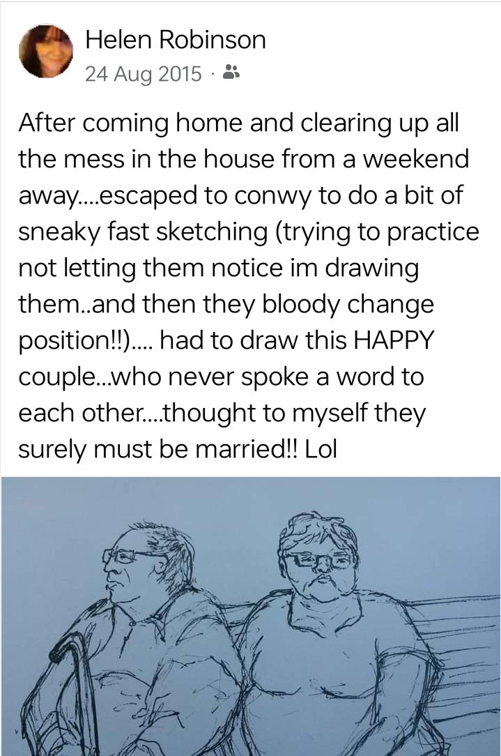 jaminoshdesigns's tweet image. So this sketch I did 8 years ago of the 'happy couple'  reappeared on my timeline today...I wonder if they're speaking yet? 🤣 @MitchyTitchYoga  @DorienEnde  @DylanJones95 #urbansketching #sketchcrawl #illustration #freelanceillustrator