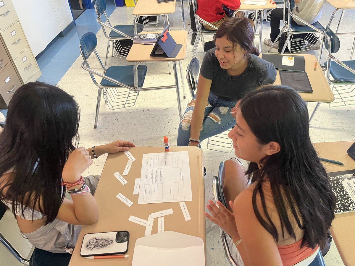 Ended class yesterday with a parts of speech word sort. My students are doing so amazing, and I am really enjoying being back in the world of World Lit! We have spent our time establishing routines, diving into our theme, and reviewing, and every day I’m impressed! @Wheeling_Cats