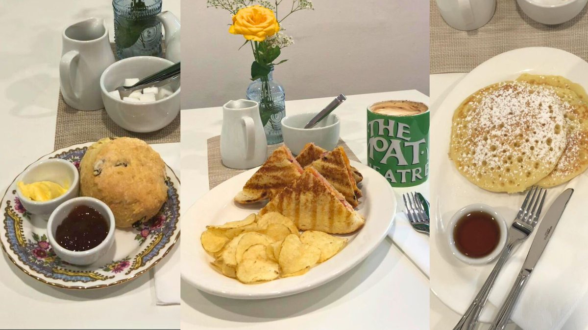 moattheatre's tweet photo. 🥞 The Moat’s Art Café offers great coffee &amp; a tasty range of freshly made delights, including fluffy, golden pancakes, delicious scones, sandwiches &amp; more. Gluten-free options are also available! ⏲️ Open Tues to Fri, 11am-4pm

#supportlocal #naas #glutenfreeoptions #weekdaylunch https://t.co/ypxBFxD5Cg