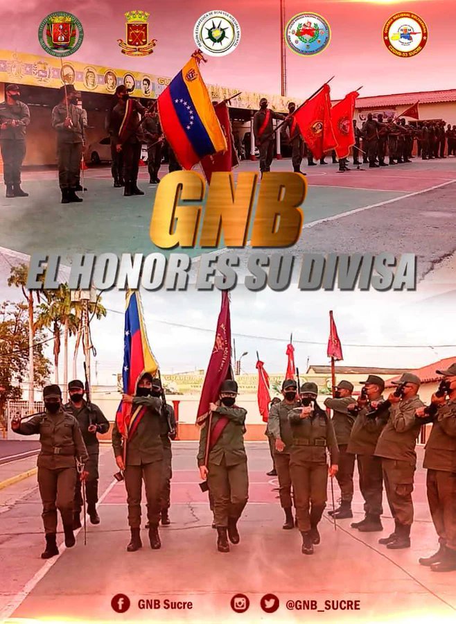 GNB El Honor es Nuestra Divisa
Hasta la Victoria Siempre Venceremos!!!!
 #ConsensoPorElBienestar