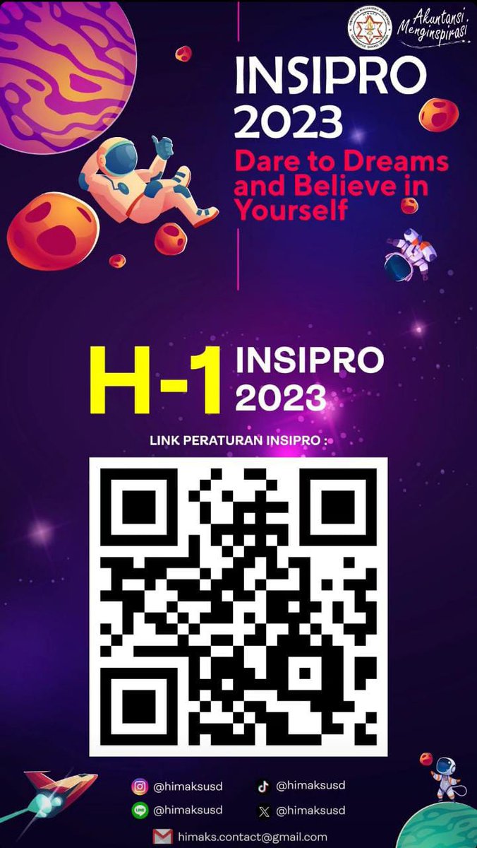 Insipro Studi Akuntansi tinggal H-1 lagi nih yang akan dilaksanakan pada :

Hari Jumat, 25 Agustus 2023
Pukul 08.00-11.45
Tempat: Ruang Koendjono, Kampus II Mrican, Universitas Sanata Dharma

Note: Teman-teman, diharapkan menggunakan baju batik dan celana hitam bahan kain