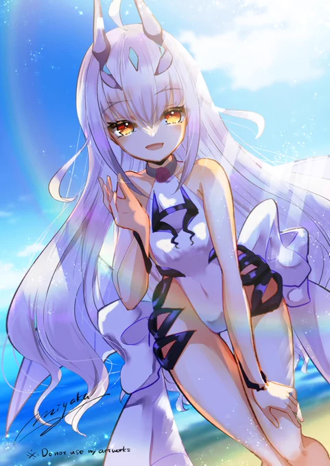 「ねぇ、マスター!私と二人きりで遊びましょう?」  #FGO