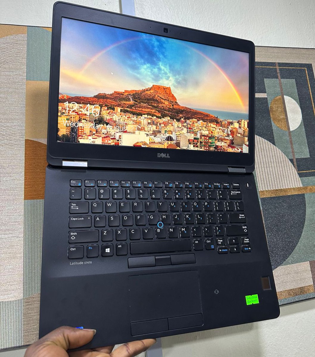 KENITECH1's tweet photo. Dell Latitude 7470 
8GB Ram, 256GB SSD 
Intel Core i7@2.8GHz 
6th Gen processor 
14-inch screen size 
1920x1080 Full HD screen resolution 
Keyboard backlight 
6 hours battery life on movie 
200k https://t.co/mgADu6w8xX
