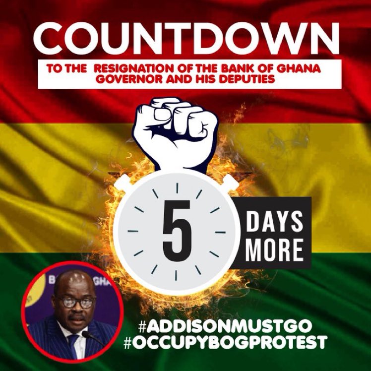 amimaaliba's tweet photo. #5DaysMore
#AddisonMustGo 
#OccupyBoGProtest https://t.co/1kwgBvvMyd