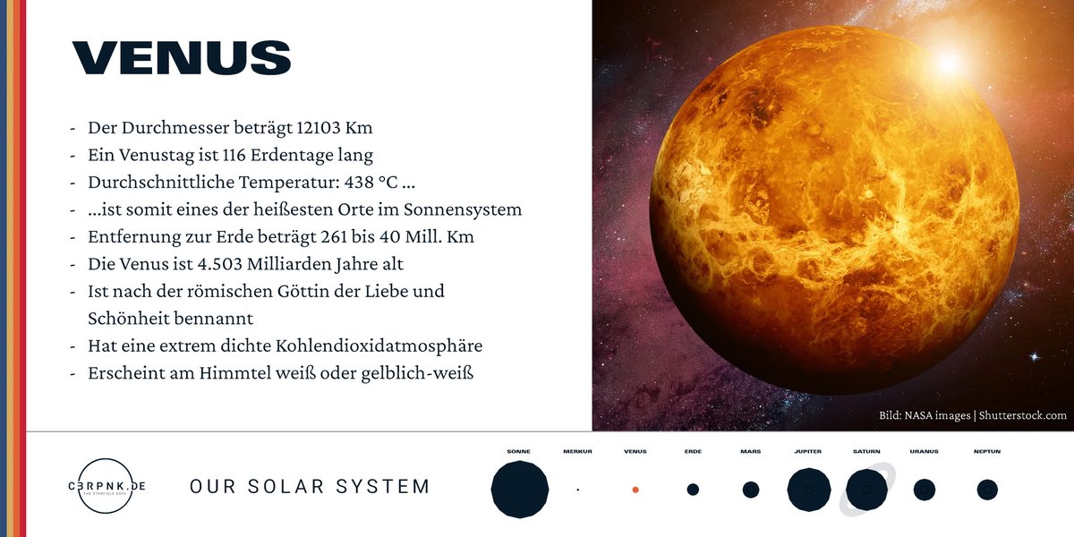 wearecyberpunks's tweet photo. #Starfield #OurSolarSystem
Heute: Venus https://t.co/Mvv5Gsx4Qi