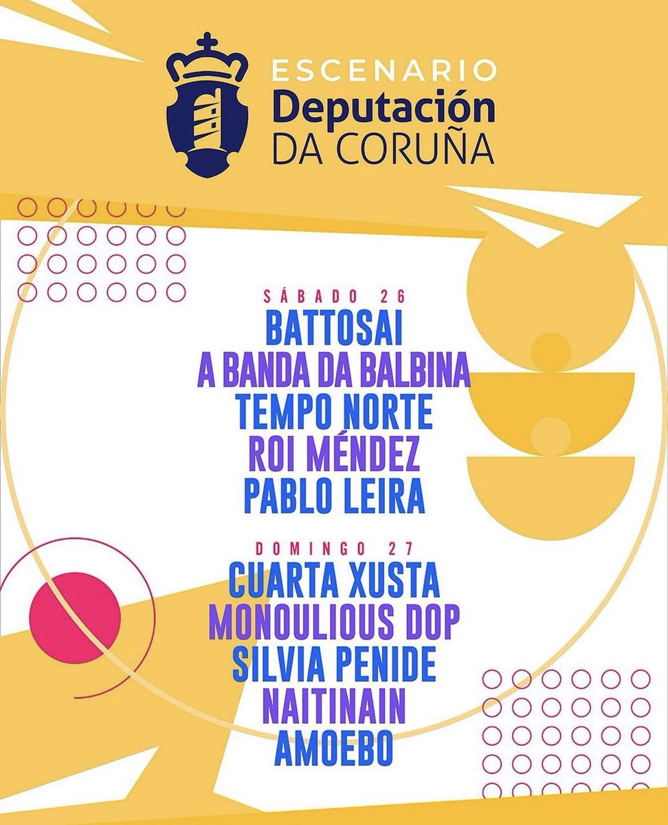 Así queda el escenario <a href="/Depucoruna/">Deputación da Coruña</a> en el <a href="/festivaldelaluz/">Festival de la Luz</a> con #battosai <a href="/abandadabalbina/">A Banda da Balbina</a> <a href="/RoiMendez/">Roi</a> <a href="/SilviaPenide/">Silvia Penide</a> y <a href="/MonouliousDOP/">Monoulious DOP</a> entre otros, Info: galiciaenconcierto.com/destacado/fest…